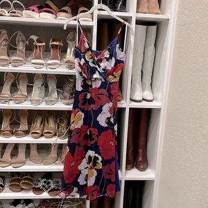 Price drop! Lulus’ All About Love Royal Blue Floral Print Midi Dress in size XS.